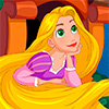 Rapunzel Tangled cleaninig her tower
