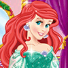 Princess Ariel in a ball gown